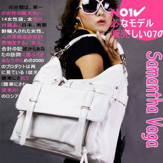 DESIGNER STYLE TOTE SV HANDBAG IN CREAM