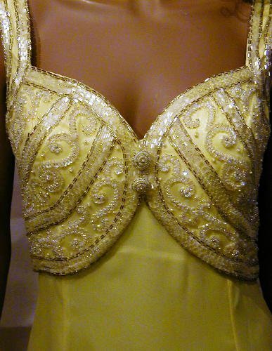 Beaded Formal Gown Fluer De Lis Prom Cruise Sz 14 New #546