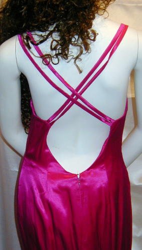 SOLD Gorgeous Alyce Designs Formal Fruit Punch Gown Prom Cruise Pointed Train Sz 8 #585