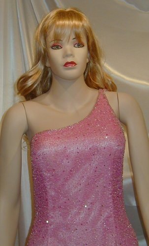 Gorgeous Head To Toe Beads J.E. Matadi Pageant Prom Gown Formal Sz 8 #658