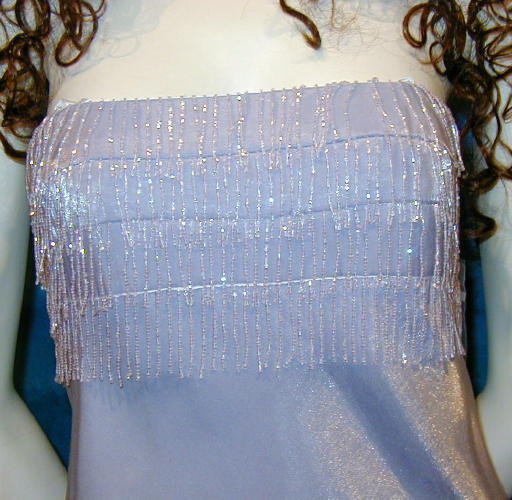 SOLD Stunning NEW Faviana Formal Gown Beaded With Wrap Prom Wedding 12