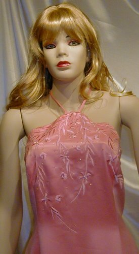 684 Gorgeous Coral Formal Gown Halter Cruise Prom MOB Party Bridesmaid Dance Dinnner Formal NEW 20W
