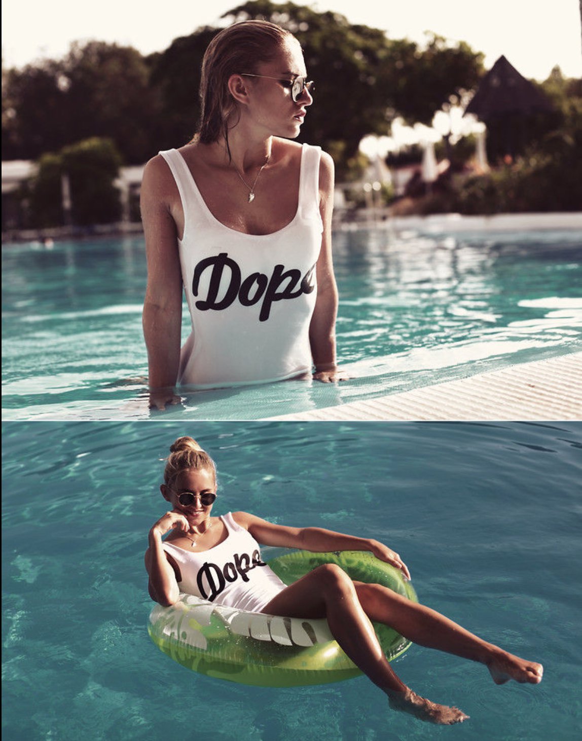 Women Dope One Piece Swimsuit EXCELLENT QUALITY S,M,L Black and White