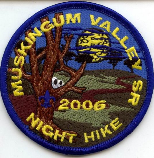 Boy Scout Patch Muskingum Valley SR Night Hike 2006