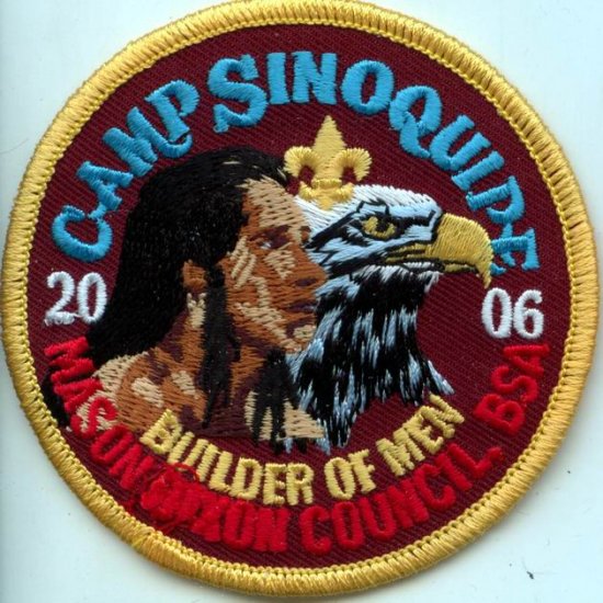 Boy Scout Patch Camp Sinoquips 2006 Mason Dixon Council