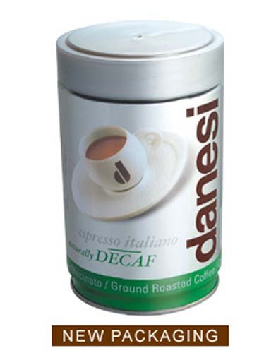 DANESI DECAF ESPRESSO GROUND COFFEE 8.75 0Z TIN