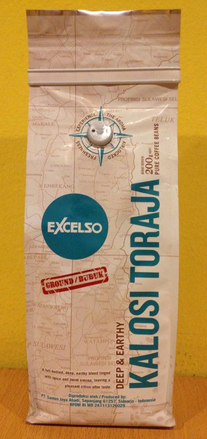 Deep & Earthy EXCELSO KALOSI TORAJA 200g Ground Coffee