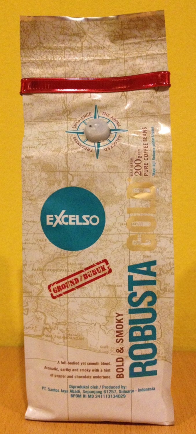 Bold & Smoky EXCELSO ROBUSTA GOLD 200g Ground Coffee