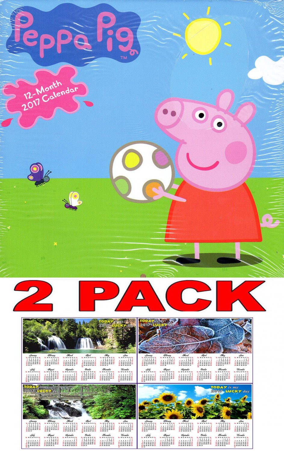 Peppa Pig - 2017 Wall Calendar