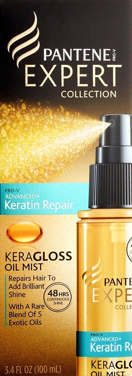 Pantene Pro-V Expert Collection KeraGloss Oil Mist, 3.4 fl oz spray bottle
