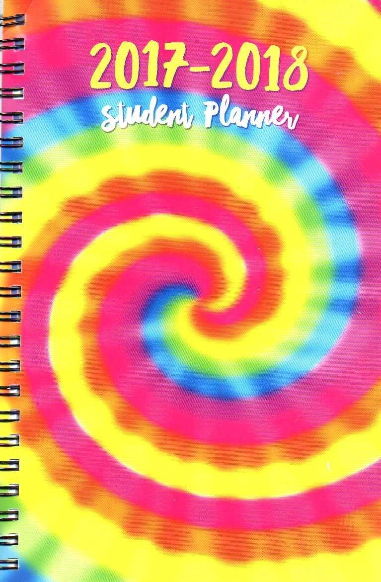 2017 - 2018 Student Planner Calendar (Rainbow) - School College Weekly / Monthly Agenda