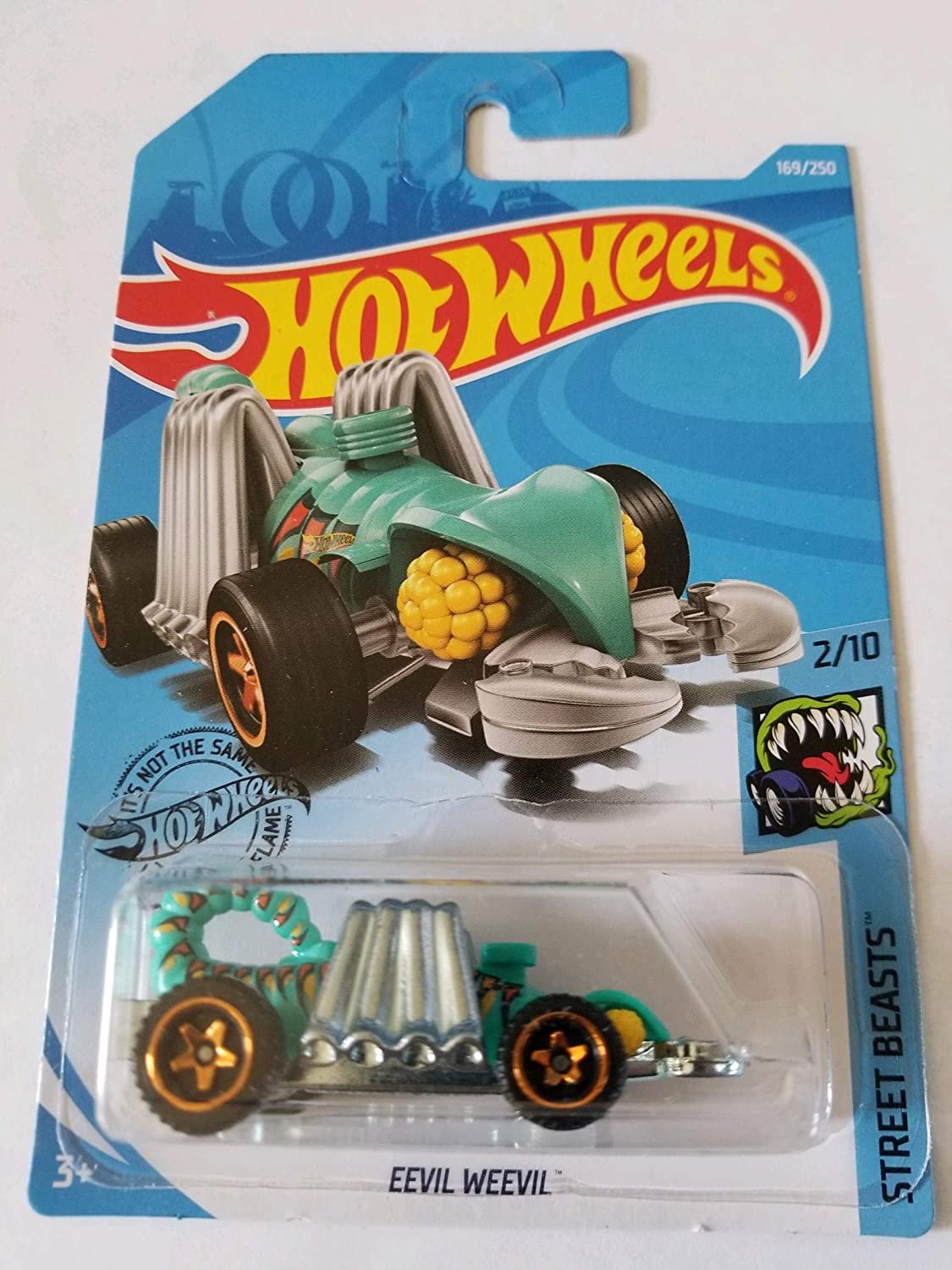 Hot Wheels 2019 Street Beasts Eevil Weevil Teal 169 250