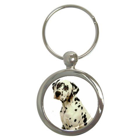 Dalmatian Key Chain Round 12100113