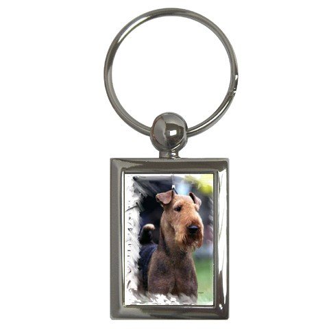 Airedale Terrier Key Chain Rectangle - 12100163