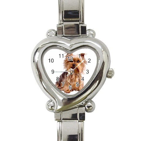 Yorkshire Terrier Yorkie Heart Italian Charm Watch 12099484