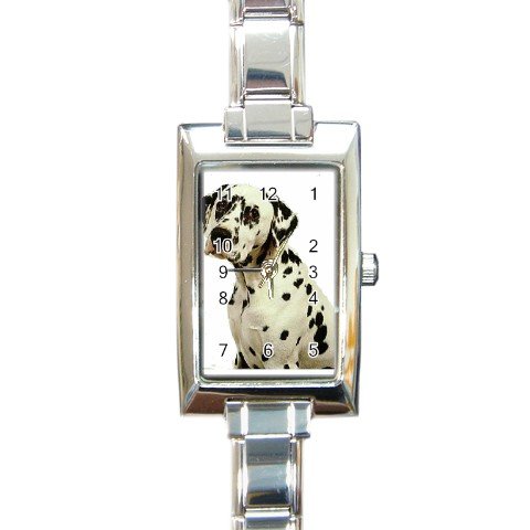Dalmatian Rectangular Italian Charm Watch 12100106