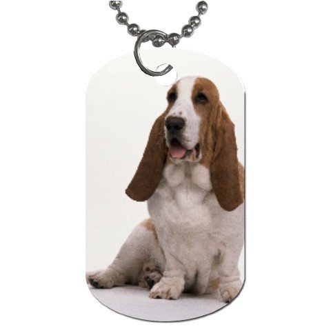 Basset Hound Dog Tag Necklace Chain - 12100045