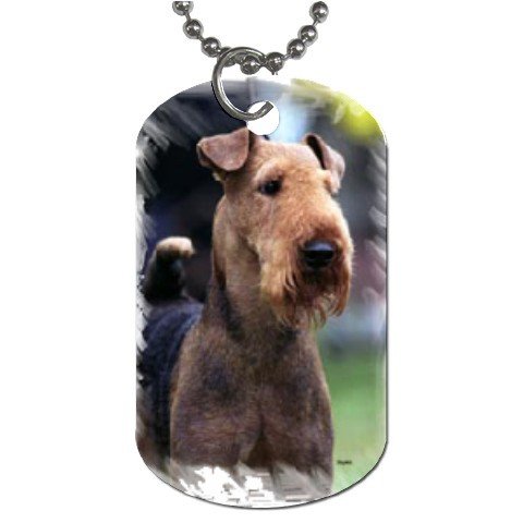 Airedale Terrier Dog Tag Necklace Chain - 12100166