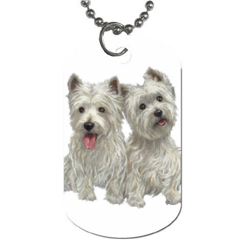 Westies - West Highland White Terriers - Dog Tag Necklace Chain - 12111272