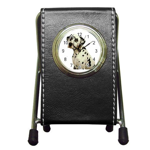 Dalmatian Pen Holder Desk Clock 12100123
