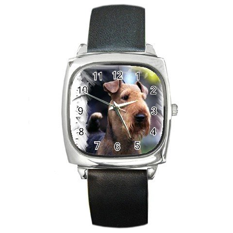 Airedale Terrier Square Metal Watch UNISEX 12100167