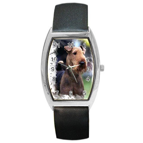 Airedale Terrier Barrel Style Metal Watch 12100168