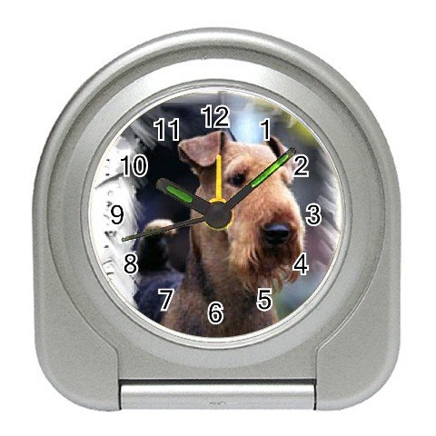 Airedale Terrier Travel Alarm Clock 12100170