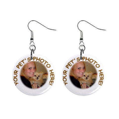 Your Pet Picture Customized Personalized Earrings 12114985