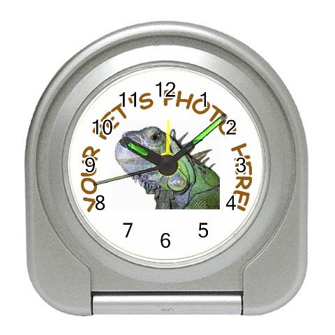 Your Pet Picture Customized Personalized Travel Alarm Clock 12114996