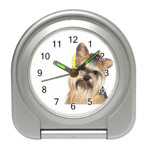 Yorkie Yorkshire Terrier Dog Travel Alarm Clock 12110673