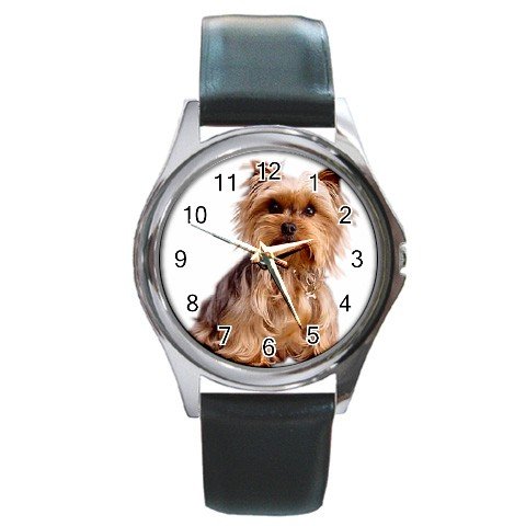 Yorkshire Terrier Yorkie Dog Round Metal Watch UNISEX 12111017