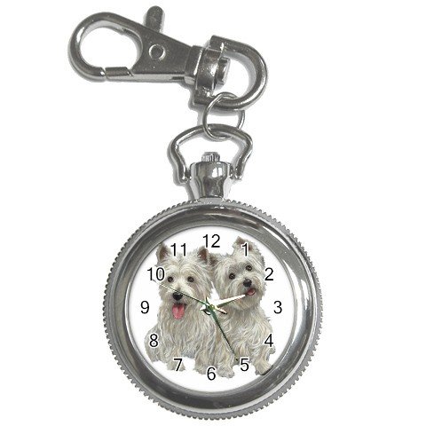 Westies - West Highland White Terriers - Dog Key Chain Watch 12111266