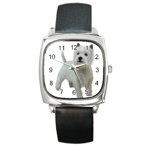 West Highland White Terriers - Westies - Dog Pet Lover Square Metal Watch Unisex 12111845