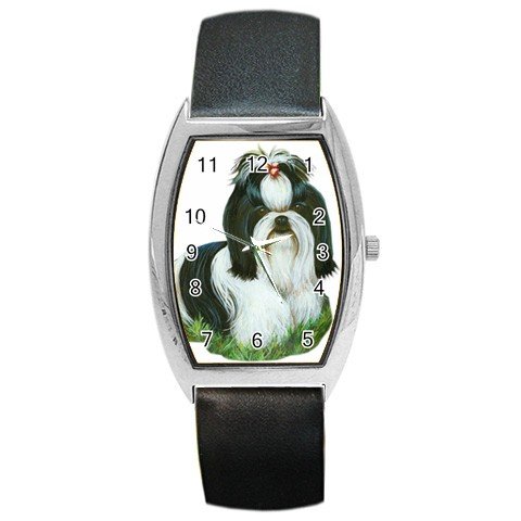 Shih Tzu Dog Barrel Style Metal Watch Unisex 12111867