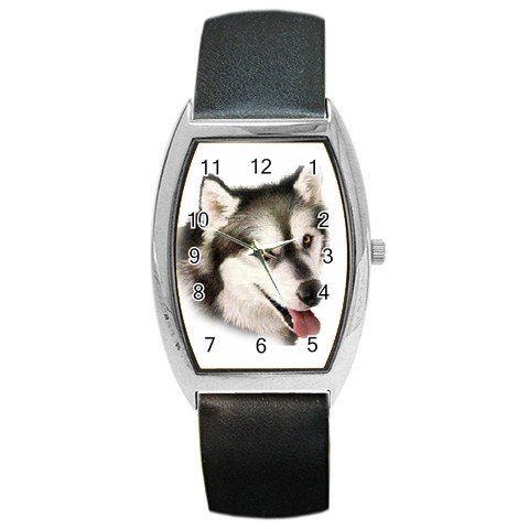 Alaskan Malamute Dog pet lover Barrel Style Metal Watch Unisex 12131210
