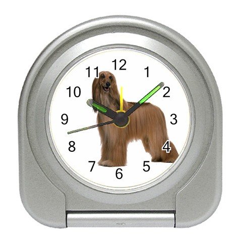 Afghan Hound Dog Pet Lover Travel Alarm Clock 12112198