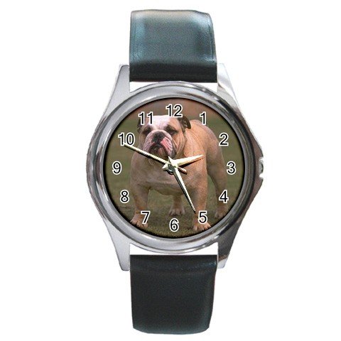 Bulldog Bull Dog Round Metal Watch UNISEX 12124822