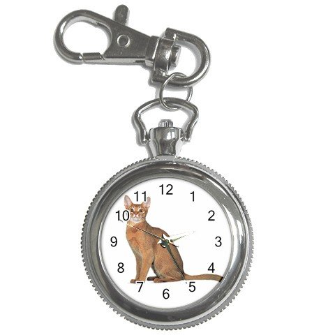 Abyssinian Cat Pet Lover Key Chain Watch 12168396
