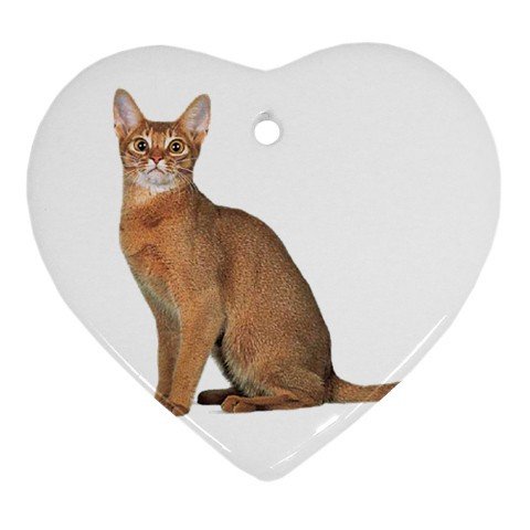 Abyssinian Cat Pet Lover Ornament Heart 12168366