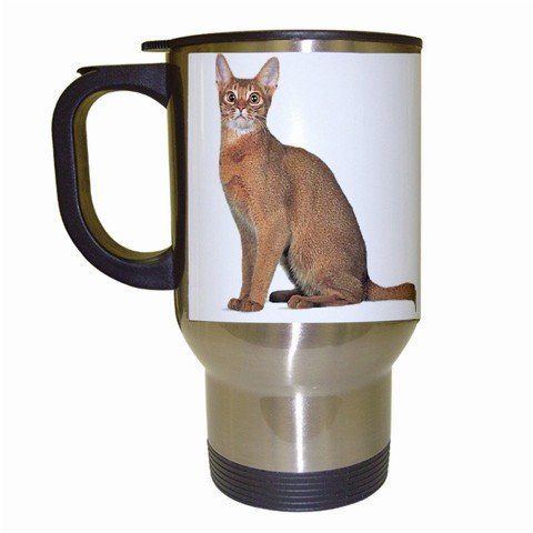 Abyssinian Cat Pet Lover Travel Mug White 12168423