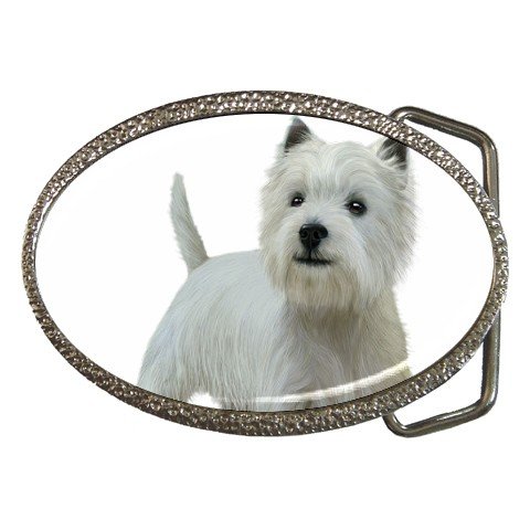 West Highland White Terriers - Westies - Dog Belt Buckle Pet Lover 12111837