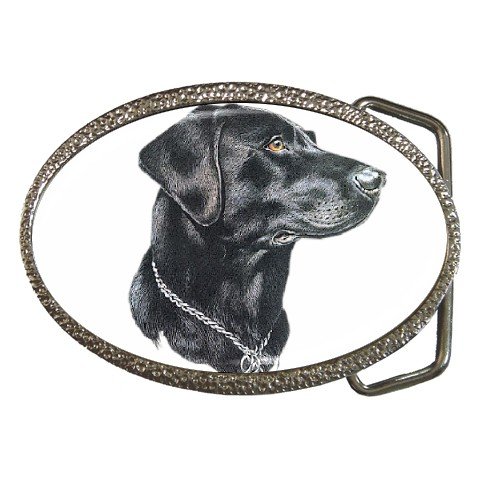 Black Lab Labrador Retriever Dog Belt Buckle Pet Lover 12135263