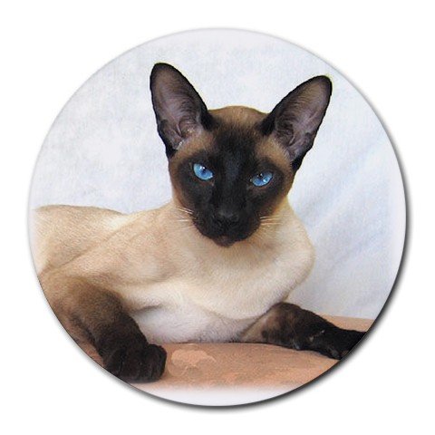Siamese Cat Pet Lover Round Mousepad 12203166