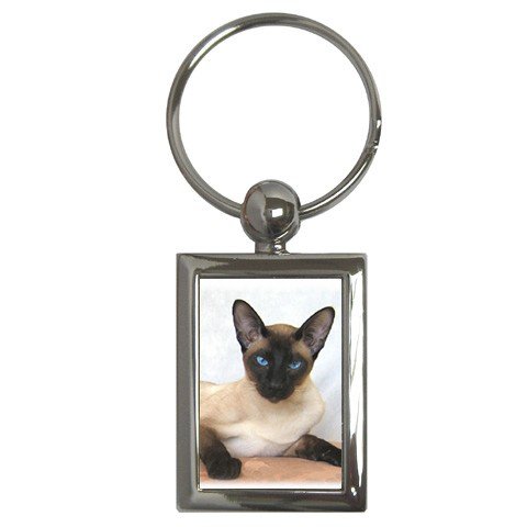 Siamese Cat Pet Lover Key Chain Rectangle 12203187