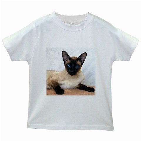 Siamese Cat Pet Lover Kids White T-Shirt 12203191