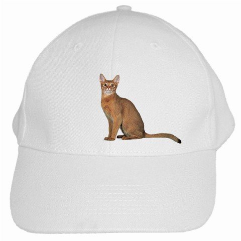 Abyssinian Cat Pet Lover White Baseball Cap Hat 12168358