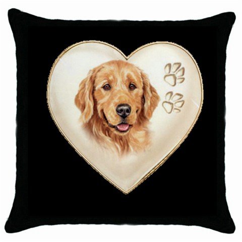New Dog Golden Retriever 18" Toss or Throw Pillow Case Pillowcase 14298314