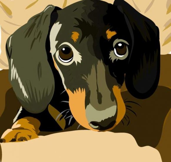 Hand Drawn Digital Artwork Poster of YOUR PET Dog Cat 17 1/2"x 20"