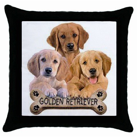 Dog Golden Retriever 18" Toss or Throw Pillow Case Pillowcase 15833019
