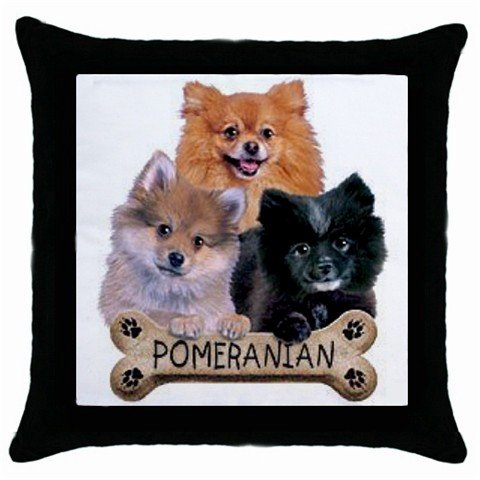 Dog Pomeranian 18" Toss or Throw Pillow Case Pillowcase 15833073
